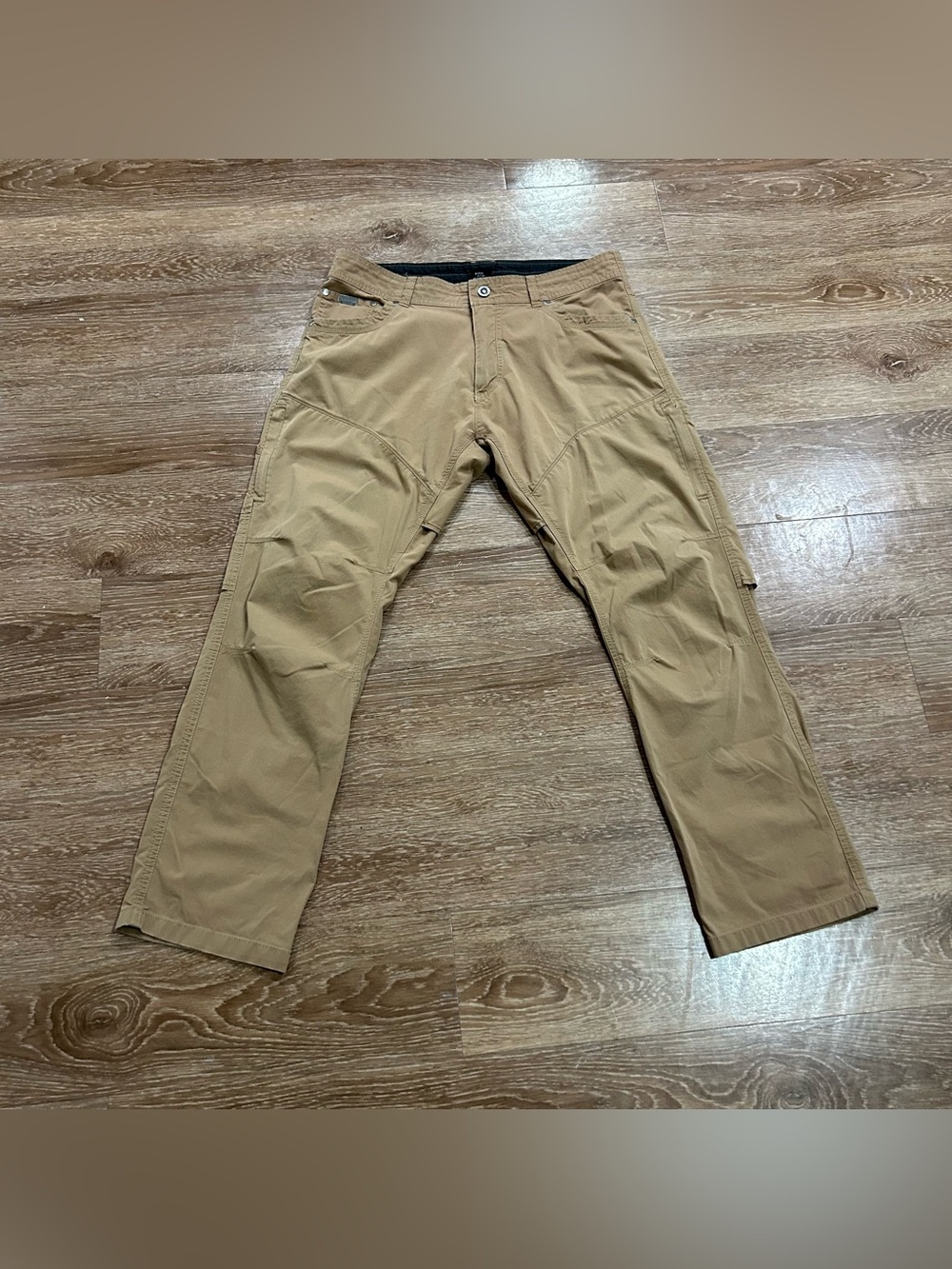 Kuhl Khaki Cargo Pants Mens 34x30 Hiking Outdoor FLAWED
